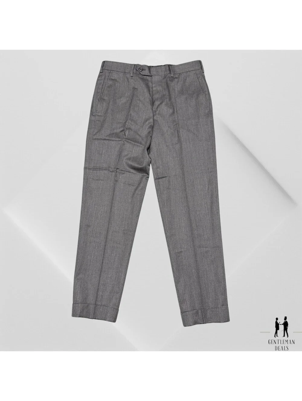 Southwick Clothes Dress Pants Men 32 32x29) 110s Wool Cuffed Charcoal Gray NWOT